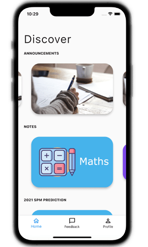 Study Tips mobile app preview